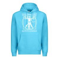 Ocean Blue man playing the guitar Premium Hoodie - linhVisuals