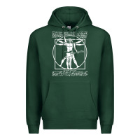 Sports Green man playing the guitar Premium Hoodie - linhVisuals