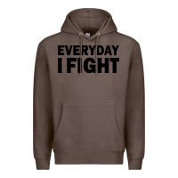 Coffee everyday i fight Premium Hoodie - linhVisuals
