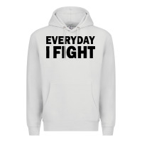 Dove Grey everyday i fight Premium Hoodie - linhVisuals