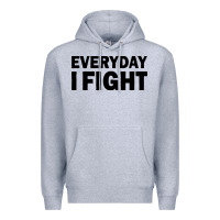 Heather Grey everyday i fight Premium Hoodie - linhVisuals