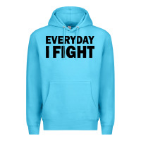 Ocean Blue everyday i fight Premium Hoodie - linhVisuals