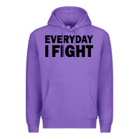 Purple everyday i fight Premium Hoodie - linhVisuals