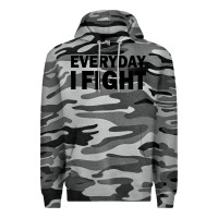 Slate Camo everyday i fight Premium Hoodie - linhVisuals