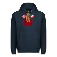 Navy our lady virgen de guadalupe mexican american flag holiday Premium Hoodie - linhVisuals