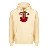 Pina Colada our lady virgen de guadalupe mexican american flag holiday Premium Hoodie - linhVisuals