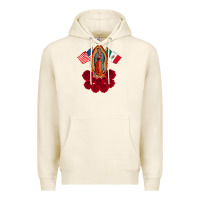 Tofu our lady virgen de guadalupe mexican american flag holiday Premium Hoodie - linhVisuals