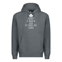Rock keep calm and cowgirl horse Premium Hoodie - linhVisuals