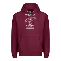 Burgundy military mr grenade is not our friend Premium Hoodie - linhVisuals