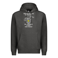 Charcoal Heather military mr grenade is not our friend Premium Hoodie - linhVisuals
