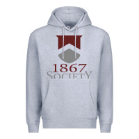 Heather Grey porter gaud school Premium Hoodie - linhVisuals