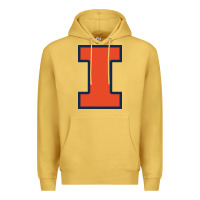 Antique Gold Illinois fighting illini, University of Illinois, UIUC, Geari Premium Hoodie - linhVisuals