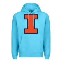 Ocean Blue Illinois fighting illini, University of Illinois, UIUC, Geari Premium Hoodie - linhVisuals