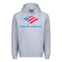 Heather Grey bank of america  company Premium Hoodie - linhVisuals