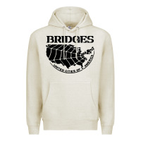 Oatmeal Heather bridges death stranding Premium Hoodie - linhVisuals
