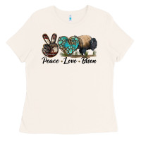 Bone Peace lLve Bison Ladies Tee - LillyAllenDesigns