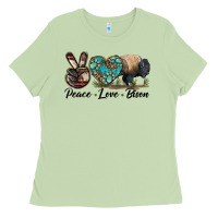 Matcha Peace lLve Bison Ladies Tee - LillyAllenDesigns