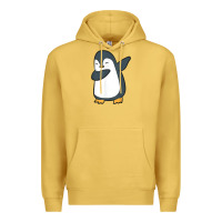Antique Gold penguin dabbing funny Premium Hoodie - linhVisuals