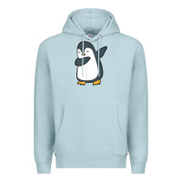 Blue Mist penguin dabbing funny Premium Hoodie - linhVisuals