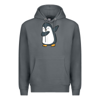 Rock penguin dabbing funny Premium Hoodie - linhVisuals