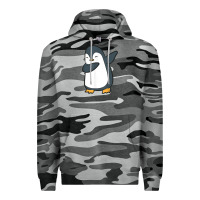 Slate Camo penguin dabbing funny Premium Hoodie - linhVisuals
