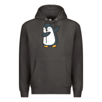 Smoke penguin dabbing funny Premium Hoodie - linhVisuals