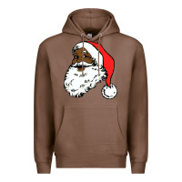 Chestnut black santa claus christmas Premium Hoodie - linhVisuals
