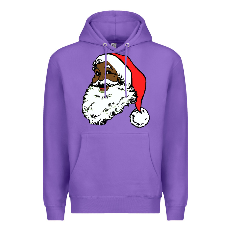 Black Santa Claus Christmas Premium Hoodie by linhVisuals | Teevron
