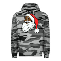Slate Camo black santa claus christmas Premium Hoodie - linhVisuals