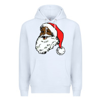White black santa claus christmas Premium Hoodie - linhVisuals