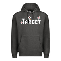 Charcoal Heather target team 3D Premium Hoodie - linhVisuals