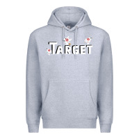 Heather Grey target team 3D Premium Hoodie - linhVisuals