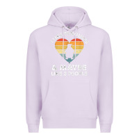 Lilac i like penguins and 3 people vintage Premium Hoodie - linhVisuals