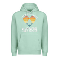 Seafoam i like penguins and 3 people vintage Premium Hoodie - linhVisuals