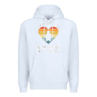 White i like penguins and 3 people vintage Premium Hoodie - linhVisuals