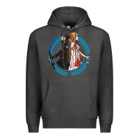 Charcoal Heather sword art online -  kirito and asuna Premium Hoodie - linhVisuals