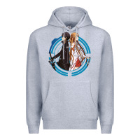 Heather Grey sword art online -  kirito and asuna Premium Hoodie - linhVisuals