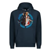 Navy sword art online -  kirito and asuna Premium Hoodie - linhVisuals