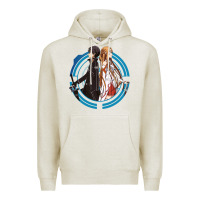 Oatmeal Heather sword art online -  kirito and asuna Premium Hoodie - linhVisuals