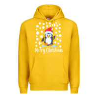 Lemon penguin merry christmas with snow Premium Hoodie - linhVisuals