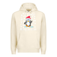Tofu penguin merry christmas with snow Premium Hoodie - linhVisuals
