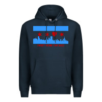Navy sweet home chicago Premium Hoodie - linhVisuals