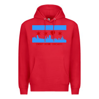 Red sweet home chicago Premium Hoodie - linhVisuals