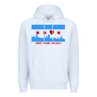 White sweet home chicago Premium Hoodie - linhVisuals