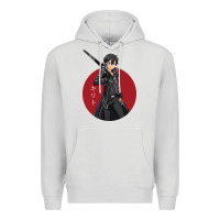 Dove Grey Sword art online -kirito Premium Hoodie - linhVisuals