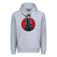 Heather Grey Sword art online -kirito Premium Hoodie - linhVisuals