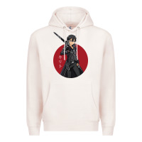 Pale Pink Sword art online -kirito Premium Hoodie - linhVisuals