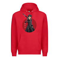 Red Sword art online -kirito Premium Hoodie - linhVisuals