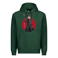 Sports Green Sword art online -kirito Premium Hoodie - linhVisuals