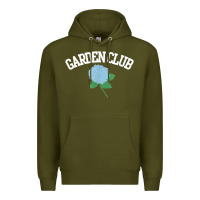 Army Green grandmillennial hydrangea style garden club Premium Hoodie - linhVisuals